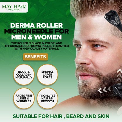 Derma Roller 0.2mm –  Microneedles for Hair Growth, Beard Growth & Skin Rejuvenation